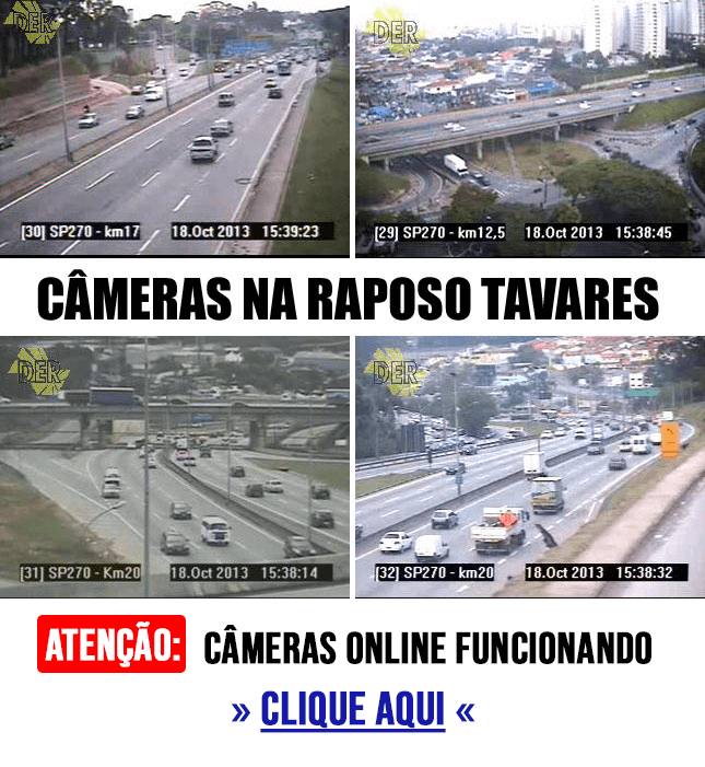 Cameras ao vivo Raposo Tavares em Vargem Grande Paulista
